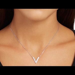 Swarovski Silver Small Delta Necklace